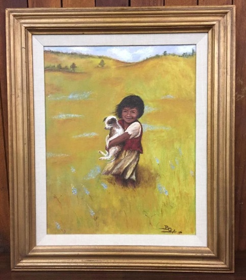 Orginal Oil Painting from 1976, Signed BGA