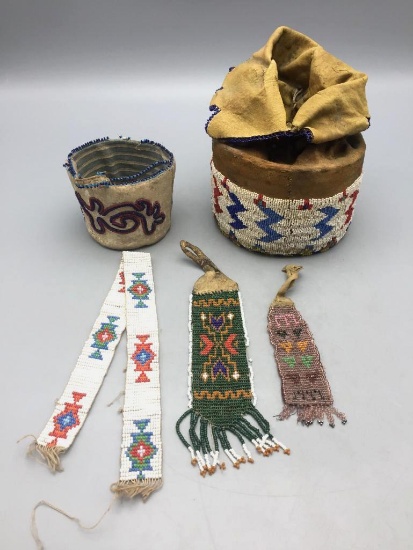 Group of Vintage Beaded Items