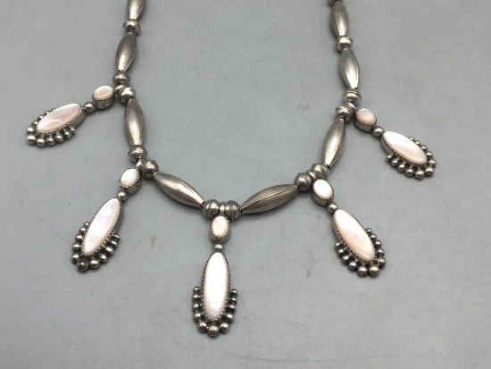 Elegant Mother of Pearl Necklace