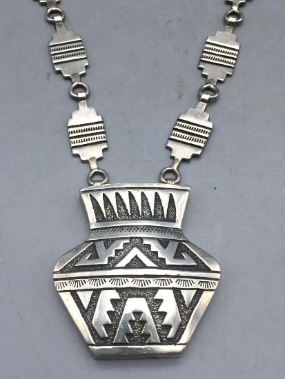 Unique Pottery Themed Necklace