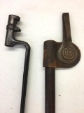 Trapdoor Bayonet with Scabbard and Frog