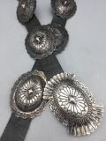 Lovely Sterling Silver Concho Belt