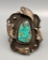 Vintage Turquoise Sterling Silver Claw Bracelet