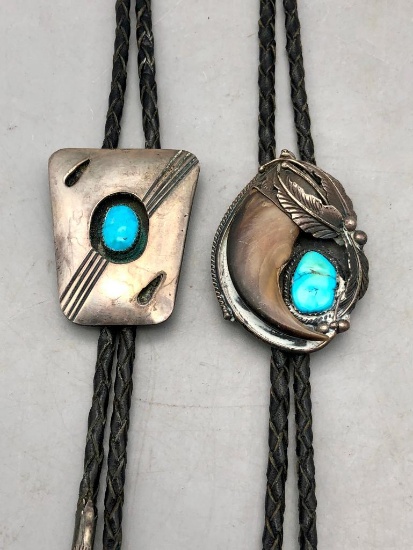 2 Vintage Bolo Ties