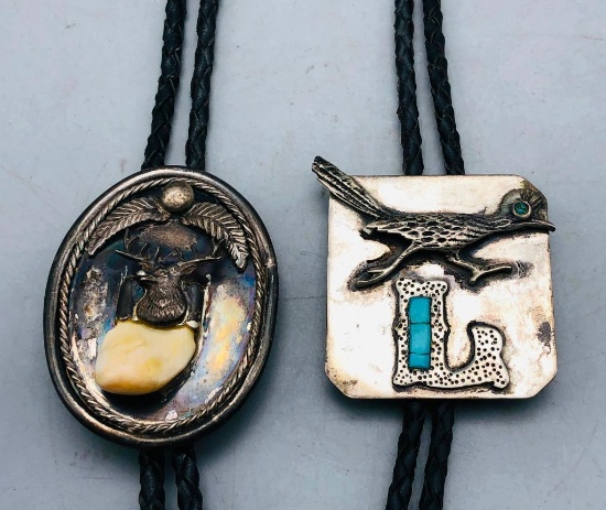 2 Vintage Bolo Ties