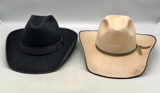 Two Vintage Stetson Hats