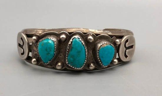 Vintage Turquoise Bracelet By Jimmy Skeet