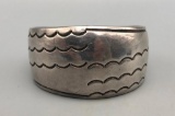 Hefty Sterling Silver Bracelet -Signed
