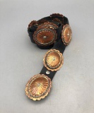 Copper and Silver Concho Belt