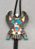 Vintage Knifewing Inlay Bolo Tie