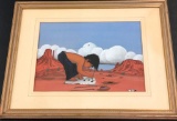 Original Hopi Water Color by Johnny Secatero