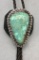 Striking Spiderweb Turquoise and Sterling Silver Bolo Tie