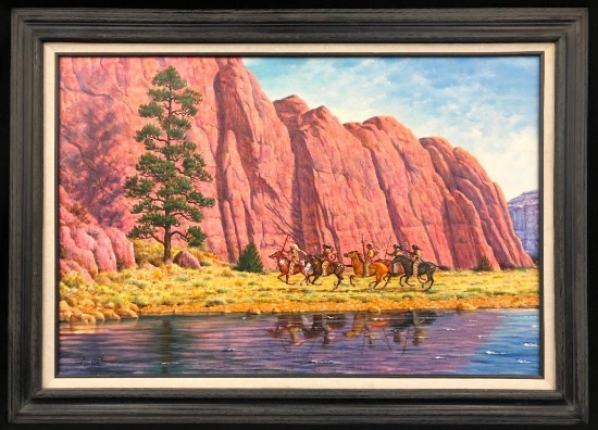 Original Oil Painting by Jimmy Abeita