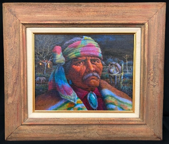 Original Oil Painting by Jimmy Abeita