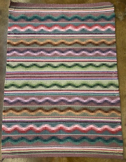 Colorful Handmade Navajo Textile