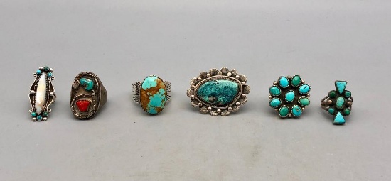 Six Nice Vintage Rings
