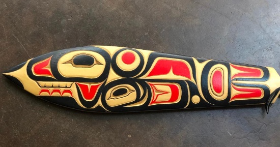 Northwest Coast Wood Carving Paddle