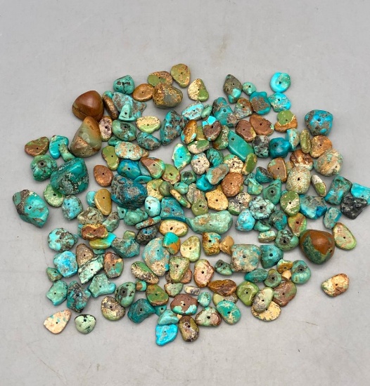 Over 1100 Carats of Drilled Turquoise Beads