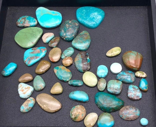 Approx 750 Carats Miscellaneous Turquoise Cabochons