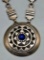 Superb Sterling Silver and Lapis Necklace