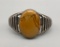 Marvelous 1950s Sterling Silver Picture Jasper Bracelet