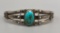 Fred Harvey Era Turquoise and Sterling Silver Bracelet