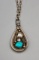 Double Sided Sterling Silver and Turquoise Necklace