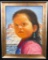 Original Oil Painting of a Small Girl by Jimmy Abeita