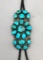 Tempting Turquoise Cluster Bolo Tie