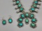 Turquoise Squash Blossom Necklace Set