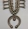 Wonderful Vintage Sterling Silver Squash Blossom Necklace