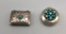 Two Vintage Sterling Silver and Turquoise Boxes - 1 is Frank Patania
