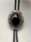 Sterling Silver and Onyx Bolo Tie