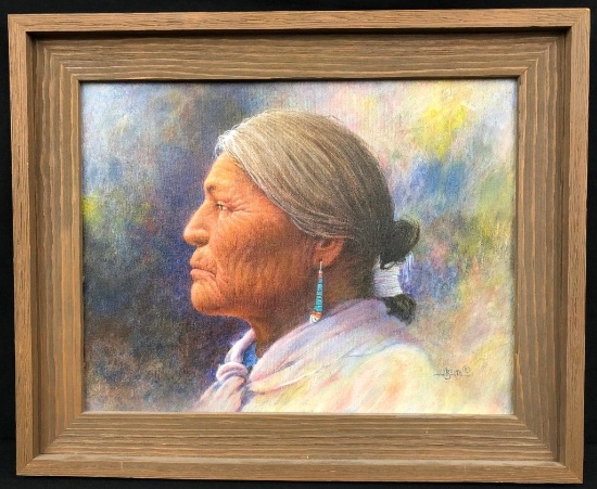Original Oil Painting by Jimmy Abeita