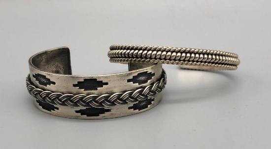 Two Sterling Silver Bracelet