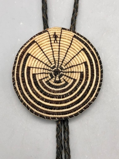 Man in the Maze Horsehair Bolo Tie