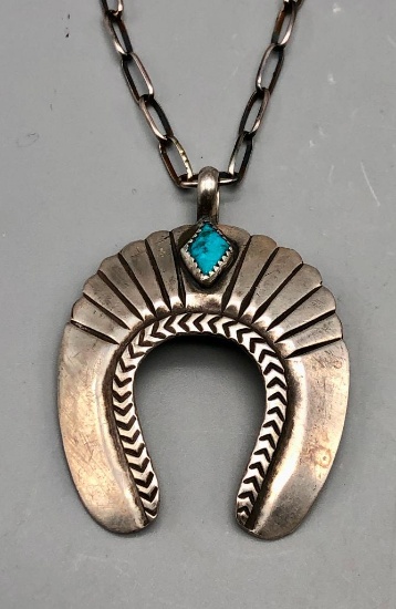 Vintage Naja on a Handmade Sterling Silver Chain