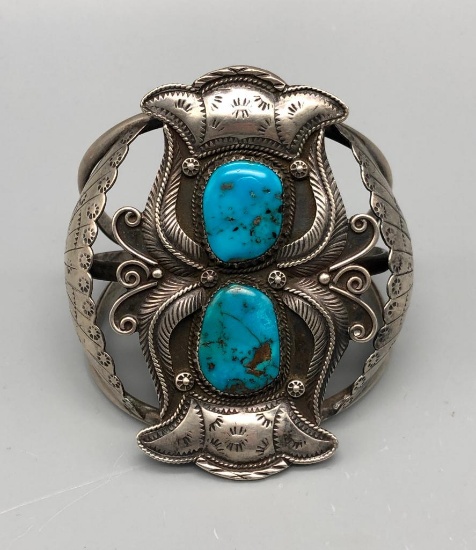 Exquisite Bisbee Turquoise Bracelet