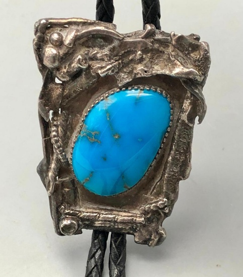 Vintage Turquoise Bolo Tie