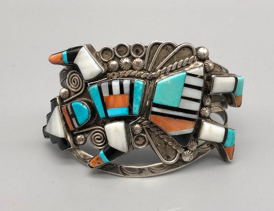 Detailed Rainbow Man Inlay Bracelet