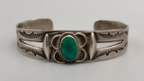 Fred Harvey Era Turquoise and Sterling Silver Bracelet