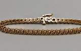 14k Gold and 2ct Diamond Tennis Bracelet