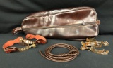 Two Pair of Spurs, Kangaroo Leather 