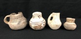 Four Small Anasazi Pottery Jars