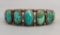 Gorgeous! Nine Stone, Vintage Turquoise Bracelet