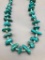 Large Blue TurquoiseNugget Necklace