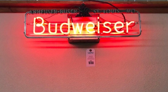 Vintage Budweiser Neon Sign