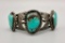 Lovely Vintage Three Stone Turquoise Bracelet