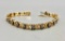 Gold and Diamond Tennis Bracelet