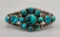Awesome Ingot Turquoise Cluster Bracelet